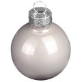 Christbaumkugeln aus Glas Grün Perlmuttgrau Ø5cm 24 St | Floristik24.at