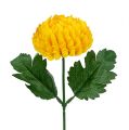 Chrysantheme Gelb künstlich Ø7cm L18cm