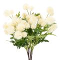 Floristik24 Künstlicher Chrysanthemen-Bund, Kunststoff, cremeweiß, 56 cm, 4 Stück