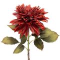 Floristik24 Kunstblume Dahlie 68cm Rot-Orange aus Seidenstoff und Kunststoff