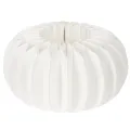 Floristik24 Wabenpapier Kürbis rund 24 cm weiß für Trockenblumen und Herbstdekoration 4 Stück