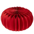 Papierkürbis Rot Wabenpapier