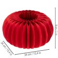 Wabenpapier Kürbis Dekoration, Papier, 34 cm, Rot, 2 Stück | Floristik24.at