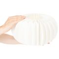 Papier-Dekokugel Kürbisform Weiß 34 cm 2 Stück | Floristik24.at
