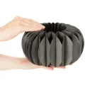 Set Papier-Dekoring Kürbis, dunkelgrau, 24 cm, 4 Stück | Floristik24.at