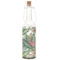 Deko-Flaschen aus Glas mit LED und Flamingo-Motiv 37,5cm Warmweiß 2er-Set | Floristik24.at