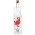 Floristik24 Deko-Flasche LED Flamingo 37,5cm Warmweiß 2St