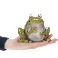 Deko Frosch Keramik Grün Braun Vintage L15,5cm | Floristik24.at