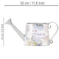 Deko Gießkanne Metall Hortensien-Print 30x11x14,5cm für Innen und Außen | Floristik24.at