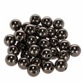Floristik24 Deko-Perlen Kunststoff Anthrazit Metallic 14mm 35 Stück