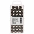 Deko-Perlen Kunststoff Anthrazit Metallic 14mm 35 Stück | Floristik24.at