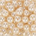 Deko-Perlen Kunststoff Ø10mm Champagner 115 Stück | Floristik24.at