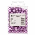 Deko-Perlen Kunststoff Ø10 mm Lila 115 Stück | Floristik24.at