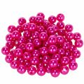 Floristik24 Dekoperlen Kunststoff Ø10 mm Pink 115 Stück