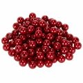 Floristik24 Deko-Perlen Kunststoff Rot Ø10mm 115 Stück