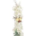 Floristik24 Deko Girlande Pflanzengirlande Eukalyptus künstliche Rosen Dry Optik 170cm Gebleicht