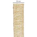 Dekoband Jute Grün Natur 25mm x 10m Juteband für Dekoration | Floristik24.at