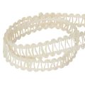 Dekoband aus Jute Cremeweiß 15mm x 15m – Natürliche Geschenk- und Dekorationband | Floristik24.at