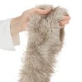 Fellband aus Kunstfell 10x140cm Beige-Braun 3er-Set | Floristik24.at