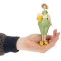 Dekofiguren Gärtner aus Polyresin 16,5×5,5 cm Grün Gelb 2-teilig | Floristik24.at