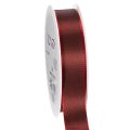 Floristik24 Geschenkband Taft glänzend 25mm x 50m Bordeaux