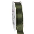 Floristik24 Grünes Taftband 25mm breit 50m Rolle zur Dekoration