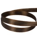Dekoband Taft braun 10mm x 50m auf Rolle für Geschenkverpackung und Bastelarbeiten | Floristik24.at