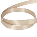 Geschenkband Beige 10mm Stoffband für Verpackungen 50m | Floristik24.at