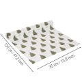 Dekostoff Weihnachten, 35 cm x 120 cm, Tannenbäume und Schleifen, 2 Rollen | Floristik24.at