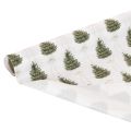 Dekostoff Weihnachten, 35 cm x 120 cm, Tannenbäume und Schleifen, 2 Rollen | Floristik24.at