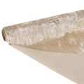 Tischläufer Polyester Schleifenmuster Beige Gold 35x120cm 2 Stück | Floristik24.at