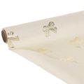 Tischläufer Polyester Schleifenmuster Beige Gold 35x120cm 2 Stück | Floristik24.at