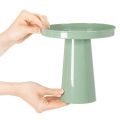 Dekoteller Metall Grün Rund 20 cm für Blumenarrangements | Floristik24.at