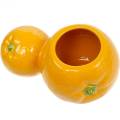 Floristik24 Blumenvase Orange Keramikvase Zitrusfrucht Sommerdeko