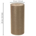 Vliesrolle Braun 24 cm x 25 m für Tischdekoration und Wohnraum | Floristik24.at