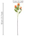 Künstliche Färberdistel orange 55cm für Wohnraumdeko und Vasen 4St | Floristik24.at