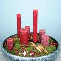 Floristik24 Durchgefärbte Kerzen Dunkelrot unterschiedliche Größen
