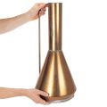 Metall Bodenvase Kupferfarben Trichterform Ø27cm H58cm für Innenbereich | Floristik24.at