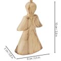 Holzengel zum Aufhängen für Weihnachtsbaum 10 cm 12er Set | Floristik24.at