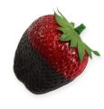 Floristik24 Deko-Erdbeeren mit Schokolade 4,5cm 5St