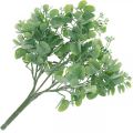 Floristik24 Hochzeitsdeko Künstliche Eukalyptus-Zweige mit Blüten Dekostrauß Grün, Weiß 26cm