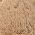 Deko Anhänger Pompon Kugel 10cm aus Synthetik in Weiß oder Braun | Floristik24.at