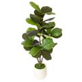 Floristik24 Künstlicher Ficus lyrata 120 cm Grün aus Textil und Kunststoff für Wohnraumdekoration