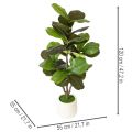 Künstlicher Ficus lyrata 120 cm Grün aus Textil und Kunststoff für Wohnraumdekoration | Floristik24.at