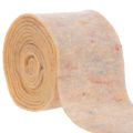 Floristik24 Wollfilzband zweifarbig, 15 cm x 5 m, Orange/Mehrfarbig