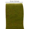 Wollfilzband als zweifarbiges Topfband, 150 mm x 5 m, Rot und Kontrastfarbe | Floristik24.at