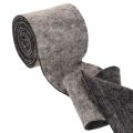 Wollfilz Topfband, 15 cm x 5 m, zweifarbig Grau/Schwarz | Floristik24.at