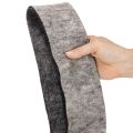Filzband aus 100 % Wolle, 7,5 cm breit, 5 m, Grau-Schwarz für Floristik und Dekoration | Floristik24.at