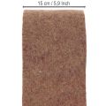 Wollfilzband zweifarbig, 15 cm x 5 m, Lila/Hellbraun, für Blumentöpfe | Floristik24.at