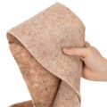 Wollfilzband aus 100 % Wolle, 15 cm x 5 m, zweifarbig Braun und Weiß | Floristik24.at